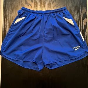 Brooks split running shorts mens